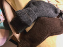 莫代爾93%羊毛襪子男女秋冬季保暖中筒男士冬天加絨加厚東北羊絨長(cháng)襪 曬單實(shí)拍圖