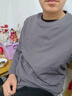 蕉下（beneunder）長(cháng)袖T恤男士衛衣氣絨服保暖打底衫圓領(lǐng)寬松舒適CL010石墨灰2XL 曬單實(shí)拍圖