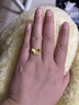 周六福新年禮物  黃金戒指女款5G足金精致金蝴蝶指環(huán) 計價(jià) 11號-2.74g 曬單實(shí)拍圖