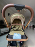 ANGI BABY嬰兒車(chē)高景觀(guān)嬰兒推車(chē)可坐可躺新生兒避震輕便折疊雙向寶寶手推車(chē) 綠野仙蹤【四輪橡膠+加厚棉墊】 輕便折疊高景觀(guān)減震雙向嬰兒推車(chē) 曬單實(shí)拍圖