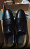 三接頭皮鞋新款大碼商務(wù)正裝軟底鞋系帶尖頭套腳男鞋 黑色 41 曬單實(shí)拍圖