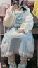 唐努烏（Tang Nu wu）洛麗塔裙子貓爪op學(xué)生Lolita 優(yōu)雅連衣裙小公主裙子正禮物 【厚款】藍天白云 S 【65-90斤】 曬單實(shí)拍圖