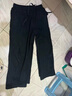 優(yōu)衣庫女裝法蘭絨舒適長(cháng)褲/全棉柔軟寬松直筒休閑褲478849 09 黑色 L 曬單實(shí)拍圖