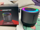 魔聲（Monster）S270桌面藍牙音箱 高音質(zhì)360度立體環(huán)繞低音炮 長(cháng)續航家用mini音響 琉璃氛圍燈高顏色值有源音箱 黑色【支持串聯(lián)+8H續航+超大電池容量】 曬單實(shí)拍圖