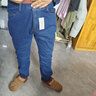 秋冬季厚款中老年牛仔褲男士寬松直筒高檔男褲爸爸高腰深檔長(cháng)褲子 淺藍色+中藍色CK【薄款兩條】 35【腰圍二尺八155-165斤】 曬單實(shí)拍圖