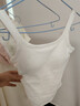 歐迪芬【免穿文胸含桑蠶絲】吊帶背心女打底內搭7A抗菌帶胸墊可外穿L 曬單實(shí)拍圖