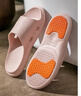潔麗雅老人防滑拖鞋女士夏季室內家居家中老年浴室洗澡防臭家用涼拖鞋女 粉色 37-38 (標準碼) 曬單實(shí)拍圖