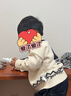 Teenie Weenie Kids小熊童裝25年新款秋冬男女寶寶學(xué)院風(fēng)拉鏈針織毛衣開(kāi)衫 米白色 100 cm 曬單實(shí)拍圖