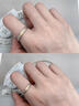 戚小米純S999足銀戒指男生食指環(huán)戒開(kāi)口戒2026新款高級感生日禮物送男友 999足銀逐光戒指【開(kāi)口可調節】 曬單實(shí)拍圖