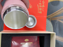 思樂(lè )得（SOLIDWARE）保溫杯999足銀水杯子純銀內膽輕奢女士銀杯禮品杯茶杯送禮佳品 合歡粉220ml 曬單實(shí)拍圖