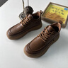 七匹狼薄絨休閑皮鞋男春季新款英倫風(fēng)商務(wù)軟底通勤鞋加絨加厚保暖棉鞋男 黑色 【薄絨】【標準皮鞋碼】 41 曬單實(shí)拍圖
