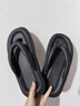 新款夏季EVA人字拖鞋女外穿軟底夾腳涼拖鞋女人字拖女沙灘鞋涼拖 黑色 38-39 曬單實(shí)拍圖