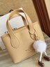 LGLOIV百搭水桶包包女包新款高級感斜挎包奢侈品小眾設計潮流大氣 卡其 曬單實(shí)拍圖