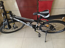 金武端自行車(chē)成人山地車(chē)公路賽車(chē)單車(chē)騎行變速超輕越野中學(xué)生初中青少年 頂配版-輻條輪-黑白色 26寸21速 曬單實(shí)拍圖
