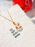 央創(chuàng  )時(shí)尚中國黃金銀項鏈女款平安扣新年女生生日情人節禮物女士送女友S925 曬單實(shí)拍圖