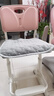 育才兒童學(xué)習椅子中小學(xué)生寫(xiě)字椅寫(xiě)作業(yè)可升降調節家用書(shū)桌椅靠背座椅 云感款升降40-52cm+腳踏  粉色科技皮 曬單實(shí)拍圖