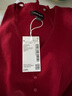 UR2026春季新款女裝氣質(zhì)肌理感吊帶單排扣紅色針織開(kāi)衫UWM950138 大紅色 M 曬單實(shí)拍圖
