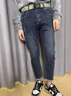 東方駱駝（EASTERN CAMEL）奢華高端2026新款男士牛仔褲春秋季修身小腳潮牌黑色褲子男款耐磨 藍色  常規 【官方正品】 28 二尺一 曬單實(shí)拍圖