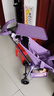 小虎子可坐可躺兒童旅行車(chē)輕便折疊可登機嬰兒口袋推車(chē)遛娃神器T3紫色 曬單實(shí)拍圖