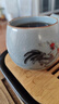 祥業(yè)汝窯茶杯主人杯單杯生肖杯可養功夫茶具茶杯子品茗杯單個(gè)小茶盞 汝窯塵緣杯-雞 曬單實(shí)拍圖