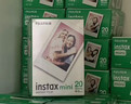 富士（FUJIFILM） instax 3英寸立拍立得相機mini迷你相紙 一次成像膠片膠卷 雙包+冰箱貼+收納盒+邊框貼+相冊【含20張白邊】 官方標配 曬單實(shí)拍圖