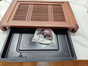錦格雞翅木茶盤(pán)家用抽屜式功夫茶具實(shí)木茶臺儲水式排水茶臺茶托盤(pán)家用 烏金木古典長(cháng)57寬34.5高6.5cm 曬單實(shí)拍圖