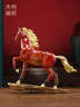 大明銅匠飛黃騰達銅馬擺件家居客廳酒柜電視柜高檔禮物喬遷開(kāi)業(yè)商務(wù)禮品 曬單實(shí)拍圖