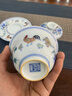 紅英陶瓷景德鎮仿明成化斗彩雞缸杯蓋碗三才泡茶碗套裝家用功夫茶具杯器禮 仿古成化斗彩雞缸蓋碗（禮盒裝） 曬單實(shí)拍圖