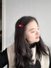 唐芙妮馬上有錢(qián)26新年紅色小馬發(fā)夾高級感公主頭飾劉海對夾碎發(fā)卡側邊夾 紅色水鉆小馬發(fā)夾 一對裝 曬單實(shí)拍圖