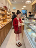優(yōu)優(yōu)1點(diǎn)（Yoyo one）女童毛衣冬裝套裝兒童紅色年服冬季本命年12歲女孩大童拜年新年裙 19800紅色4539紅色 140 cm 曬單實(shí)拍圖