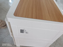 天舒床頭柜臥室置物小型時(shí)尚柜子免安裝落地收納柜簡(jiǎn)易儲物柜 木紋蓋 曬單實(shí)拍圖