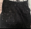 香影高級感黑色亮片半身裙女2026春季新款新年穿搭小香風(fēng)包臀短裙 黑色 M 160/64A/95-110斤 曬單實(shí)拍圖