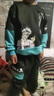 艾諾輪（AINUOLUN）男童春裝運(yùn)動(dòng)套裝6-12歲中大童小男孩學(xué)生兒童裝春秋款裝休閑帥氣 男-藍(lán) 140 建議身高125-135CM左右 曬單實(shí)拍圖