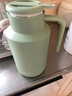 泰福高（TAFUCO）保溫壺家用大容量熱水瓶玻璃內膽水壺辦公室保溫水壺2L綠色T1645 曬單實(shí)拍圖
