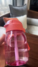 特百惠（Tupperware）CC企鵝350ML塑料杯夏季男女學(xué)生兒童水杯子便攜帶吸管 甜蜜粉 曬單實(shí)拍圖