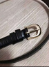 GEFUYA女士皮帶針扣2026新款時(shí)尚韓版百搭潮牛仔褲腰帶裝飾 黑色 105cm 曬單實(shí)拍圖