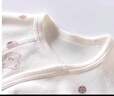 婧麒（JOYNCLEON）嬰兒連體衣春秋季寶寶長(cháng)袖包屁衣夏季薄款純棉a類(lèi)新生兒哈衣 蛋糕熊 59cm 曬單實(shí)拍圖