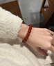 FZOG天然紅瑪瑙手串素圈女款正品保真水晶轉運珠馬年手鏈男本命年禮物 天然紅瑪瑙手串[8mm](一物一證) 曬單實(shí)拍圖