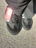 環(huán)球加絨女鞋百搭板鞋女秋冬季鞋子女運動(dòng)休閑鞋德訓鞋 黑白加絨 40 曬單實(shí)拍圖