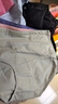 雅鹿4條裝高腰內褲女士純色棉抗菌大碼胖mm收腹提臀女式短褲頭夏 膚色+紫色+高貴灰+桃粉 4條 L 【100-130斤】 曬單實(shí)拍圖