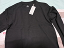 京東京造【10A抗菌T】長(cháng)袖t恤男衛衣打底衫衣服白小T男裝 黑色 L 曬單實(shí)拍圖