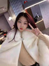 普賓迪新娘結婚毛披肩冬季 婚紗披肩冬禮服旗袍保暖斗篷披風(fēng)白色大碼 白色大斗篷 曬單實(shí)拍圖