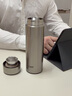 嘉特（GiNT）保溫杯316L不銹鋼茶水分離男女士便攜商務(wù)車(chē)載水杯 可定制禮品 【316L內膽】鋼本色400ml 曬單實(shí)拍圖