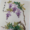 春天十字繡十字繡2025新款線(xiàn)繡客廳玄關(guān)豎版紫氣東來(lái)紫藤花手工自繡 11格埃及棉4股-2481 紫氣東來(lái)-紫藤 曬單實(shí)拍圖