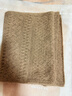 EP雅瑩[禮物甄選]圍巾 山羊絨珠片紗針織鉤花圍巾抽褶圍脖 駝色 均碼 曬單實(shí)拍圖