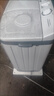 小鴨5.5公斤半自動(dòng)洗衣機雙桶雙缸大容量家用宿舍寢室用洗衣機小型脫水甩干機潔凈波輪迷你洗衣機 黑色 曬單實(shí)拍圖