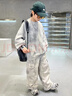 THINKPIRE兒童衛衣套裝春秋裝男孩衣服2026款童裝男童工裝褲中大童兩件套潮 圖片色 170 碼建議身高160CM 曬單實(shí)拍圖