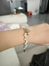 Amber Lollipop珍珠手鏈女士輕奢小眾手飾串珠手串圣誕節元旦生日禮物送女友老婆 金色(Luck系列) 曬單實(shí)拍圖
