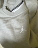耐克喬丹男子速干圓領(lǐng)衛衣春季休閑運動(dòng)衫JORDAN DRI-FIT FV8625 050麻灰/白 2XL 曬單實(shí)拍圖