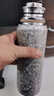 JRINKTEEA日本品牌純鈦保溫杯茶水分離鈦水杯車(chē)載男士燜泡茶杯戶(hù)外禮品杯 升級款隕花銀600ml無(wú)噴漆 曬單實(shí)拍圖